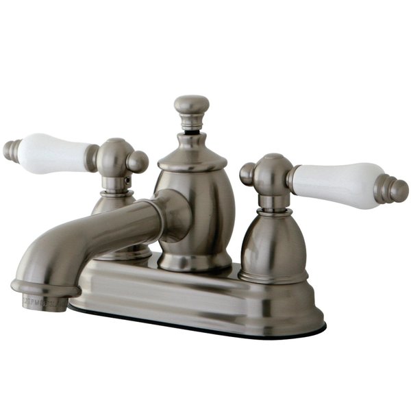 Kingston Brass KS7008PL 4" Centerset Bathroom Faucet, Brushed Nickel KS7008PL